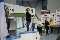 Ilmaluodikko 10 m sarja N vasemmalta: Krista Wegwlius, Saana Peltonen, Titta Pääkkönen, Päivi Vähä-Jaakkola,Tiina Hassinen ja Elli Räsänen.