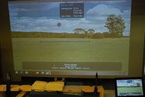 Näkymä isolla seinällä